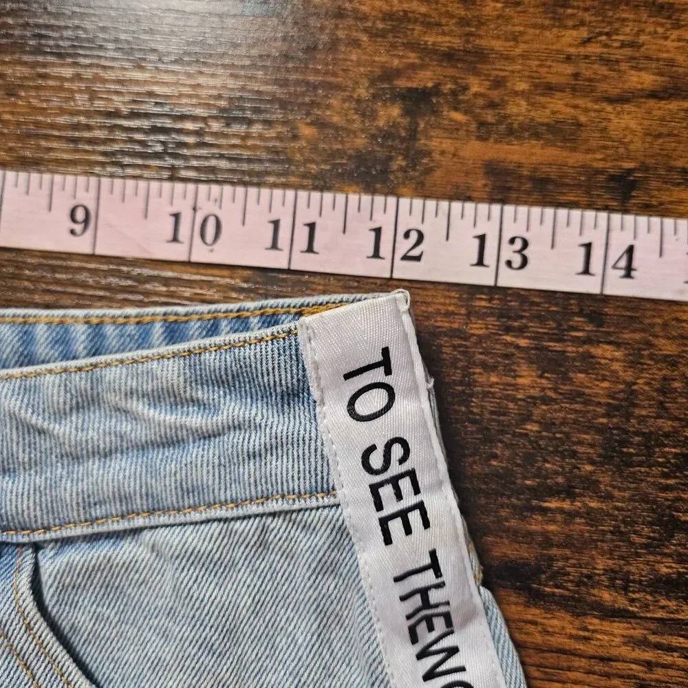 Dance&Marvel Denim Shorts Small Distressed Dance - Picture 2 of 5